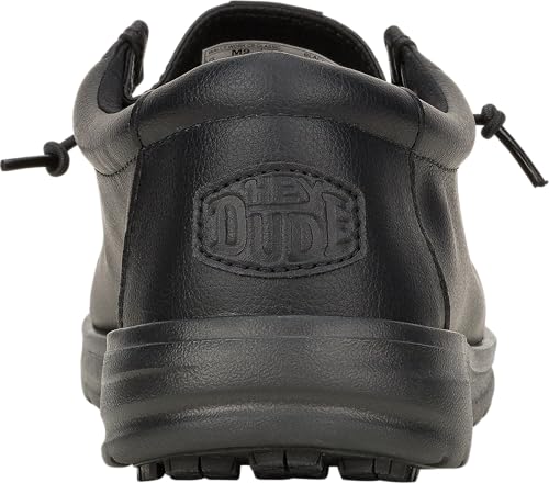 HEYDUDE Wally Work CE Classic Black Size 11, Men’s Shoes, Men's Slip-on Loafers, Comfortable & Light-Weight
