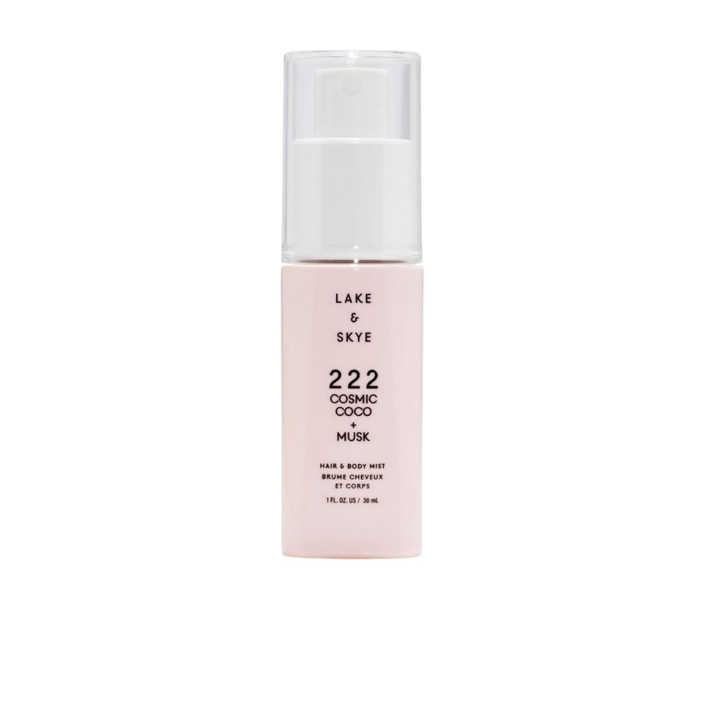 Lake & Skye 222 Cosmic Coco + Musk Hair & Body Mini Mist - Travel Size, Hydrating, Clean Musk - 1 fl oz