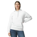 Gildan Adult SoftStyle Hoodie Sweatshirt, Style GSF500, White, Medium