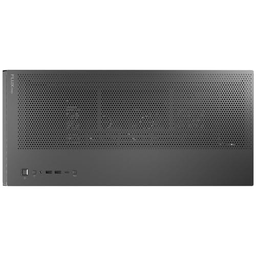 Antec Flux Pro, 6 x PWM Fans Included, High-Airflow Front Panel with Walnut Wood, iShift PSU 90° Mount, USB3.0 x 2, Type-C, 420mm Radiator Support, Temp. Display, Full-Tower E-ATX PC Case