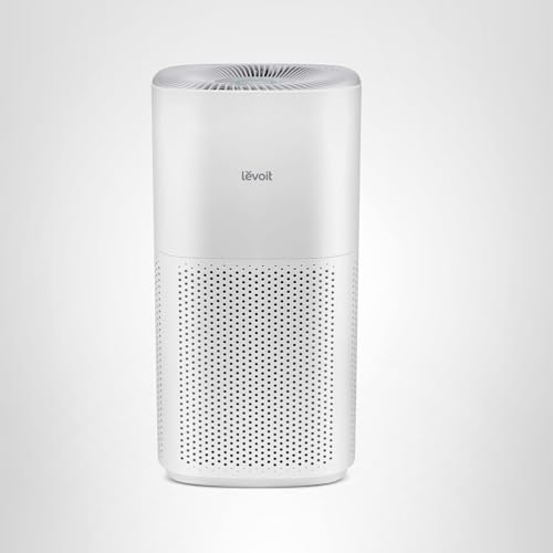 LEVOIT Air Purifiers for Home Large Room Up to 2933 Ft² With HEPA Sleep Mode, AHAM VERIFIDE, Smart WIFI, PM2.5 Monitor, 3-in-1 Filter For Smoke, Pet Allergies, Dust, Alexa Control, Core 600S-P, White