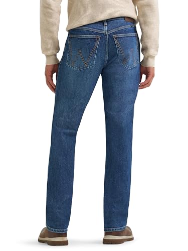 Wrangler Men's Free to Stretch Slim Fit Jean, Cool Blue, 38W x 29L