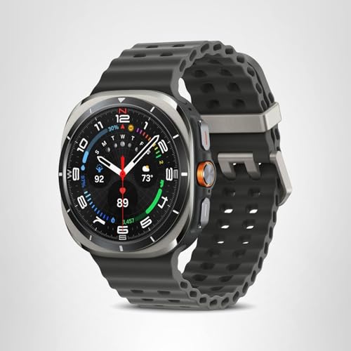 Samsung Galaxy Watch Ultra (2025) 47mm LTE Smartwatch, Titanium Casing, Advanced Sleep Coaching, Running Coach, Energy Score, Heart Rate Tracking, GPS, Titanium Silver [US Version, 2 Yr Warranty]