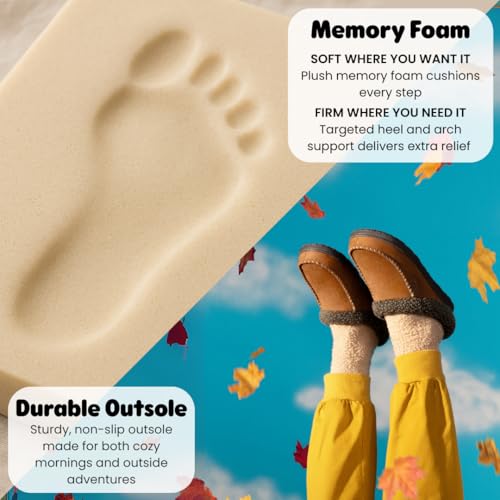 Dearfoams Men's Indoor/Outdoor Breathable Memory Foam Clog Offered in Wide Widths, Chestnut, Medium