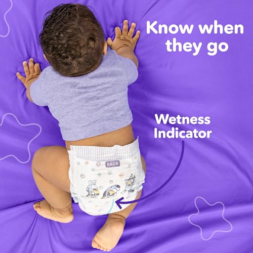 Luvs Size 1 Baby Diapers, Platinum Protection Bluey Diapers for Day & Night, Size 1, 294 Count (Packaging May Vary)