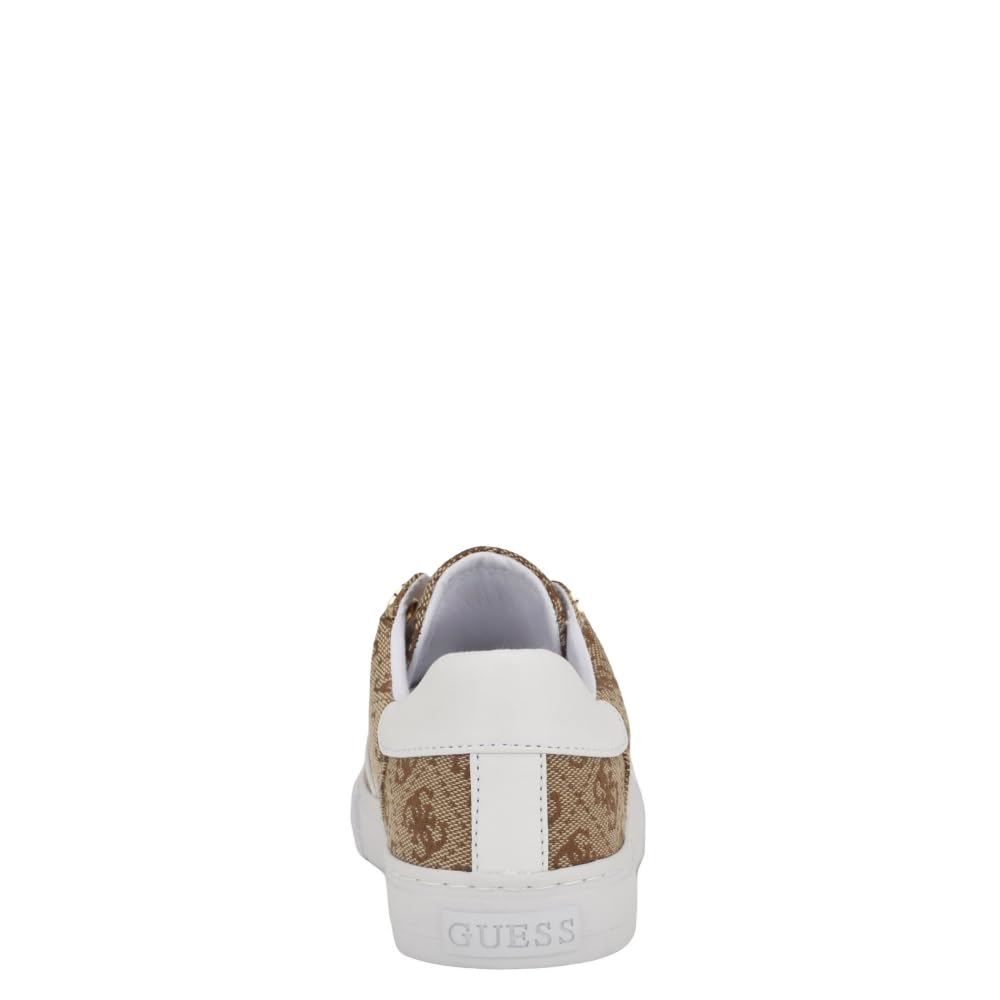 Guess Women's Loven Sneaker, Medium Brown 219, 7