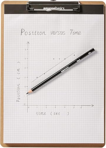 Amazon Basics Hardboard Office Clipboard, Low-Profile, Letter Size, 9" x 12.5", Brown, 6-Pack
