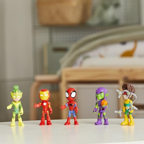 Spidey and his Amazing Friends Hasbro Marvel, Friends & Foes Pack, 5 Action Figures, 4-Inch, Preschool Super Hero Toys for Kids Ages 3 and Up (Amazon Exclusive)