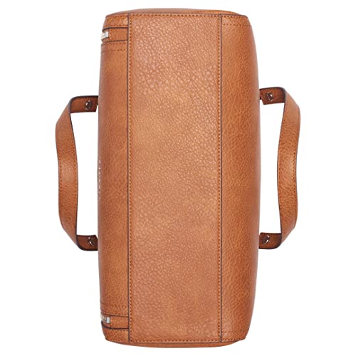 Calvin Klein Reyna Novelty Satchel, Caramel Mix