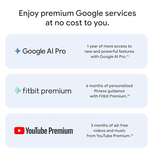 Google Pixel 10 Pro - Unlocked Android Smartphone - Gemini AI Assistant, Triple Rear Camera System, Fast-Charging 24+ Hour Battery, and 6.3" Super Actua Display - Moonstone - 128 GB (2025 Model)