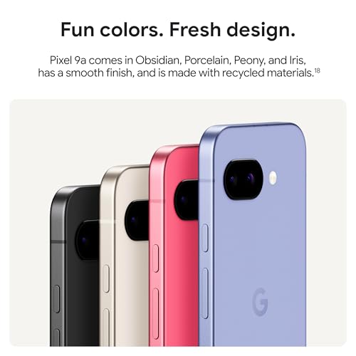 Google Pixel 9a with Gemini - Unlocked Android Smartphone with Incredible Camera and AI Photo Editing, All-Day Battery, and Powerful Security - Porcelain - 128 GB