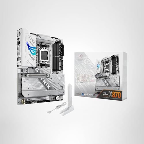 ASUS ROG Strix X870-A Gaming WiFi AMD AM5 X870 ATX Motherboard 16+2+2 Power Stages, Dynamic OC Switcher, Core Flex, DDR5 AEMP, WiFi 7, 4X M.2, PCIe® 5.0, Q-Release Slim, USB4®, AI OCing & Networking