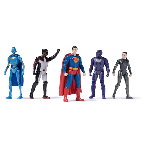 DC Comics, Superman Heroes Vs. Villains 5-Pack, 3-Inch Action Figure, Stylized Superhero Figures with Dynamic Poses and Battle Ready Armor, Kids Toys for Ages 4+