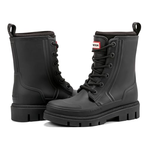 Hunter Women's Diana Waterproof, Black, 9 Medium