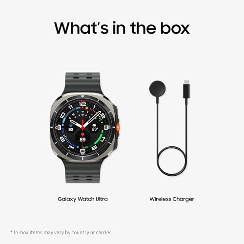 Samsung Galaxy Watch Ultra (2025) 47mm LTE Smartwatch, Titanium Casing, Advanced Sleep Coaching, Running Coach, Energy Score, Heart Rate Tracking, GPS, Titanium Silver [US Version, 2 Yr Warranty]