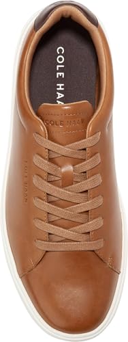 Cole Haan Mens Grand Crosscourt Traveler Sneaker, British Tan/Dark Chocolate/Egret, 9.5-M US