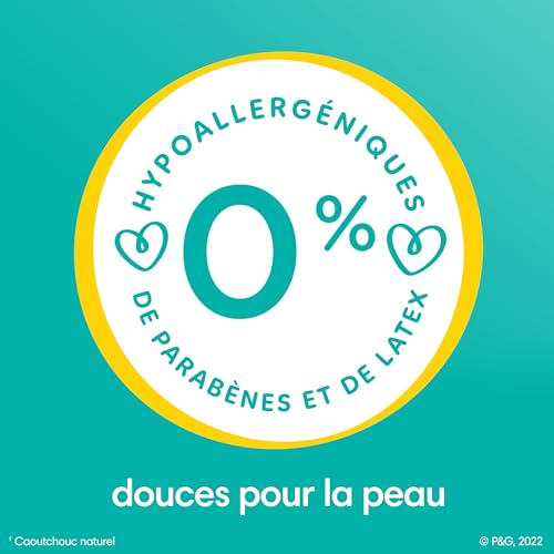 Pampers Baby Wipes Sensitive, Water Based Hypoallergenic and Unscented 504 Total (6 Flip-Top Packs)