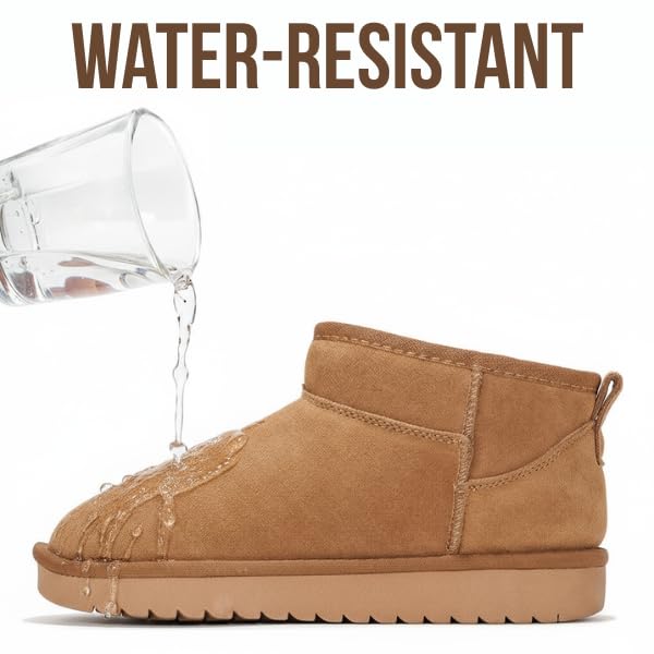 Project Cloud 100% Genuine Leather Ankle Boots for Women - Water Resistant with Memory Foam Insole Winter Boots for Women - Trending Shoes & Comfortable Women's Ankle Boots (Hippy, Chestnut, 8.5)