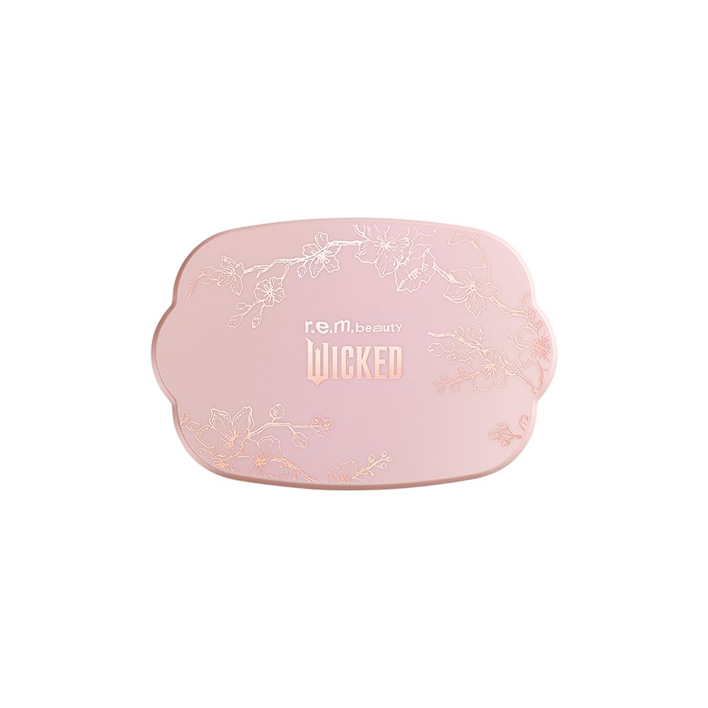 r.e.m. beauty by Ariana Grande Wicked: For Good | Cherry Blossom Blush Palette | Warm Coral | Blendable, Creamy Formula Blurs and Perfects Skin | Blendable, Creamy Formula | 3 Shades