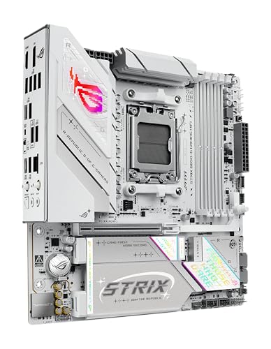 ASUS ROG Strix B850-G Gaming WiFi AMD AM5 B850 mATX Motherboard, Advanced AI PC Ready, 14+2+1 Power Stages, DDR5 Slots, 4X M.2 Slots, PCIe® 5.0 Ready, WiFi 7, 2.5G LAN, USB 20Gbps Type-C®, AI Advisor