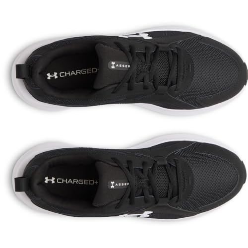 Under Armour Men's Charged Assert 11, (001) Black/Black/White, 11, US