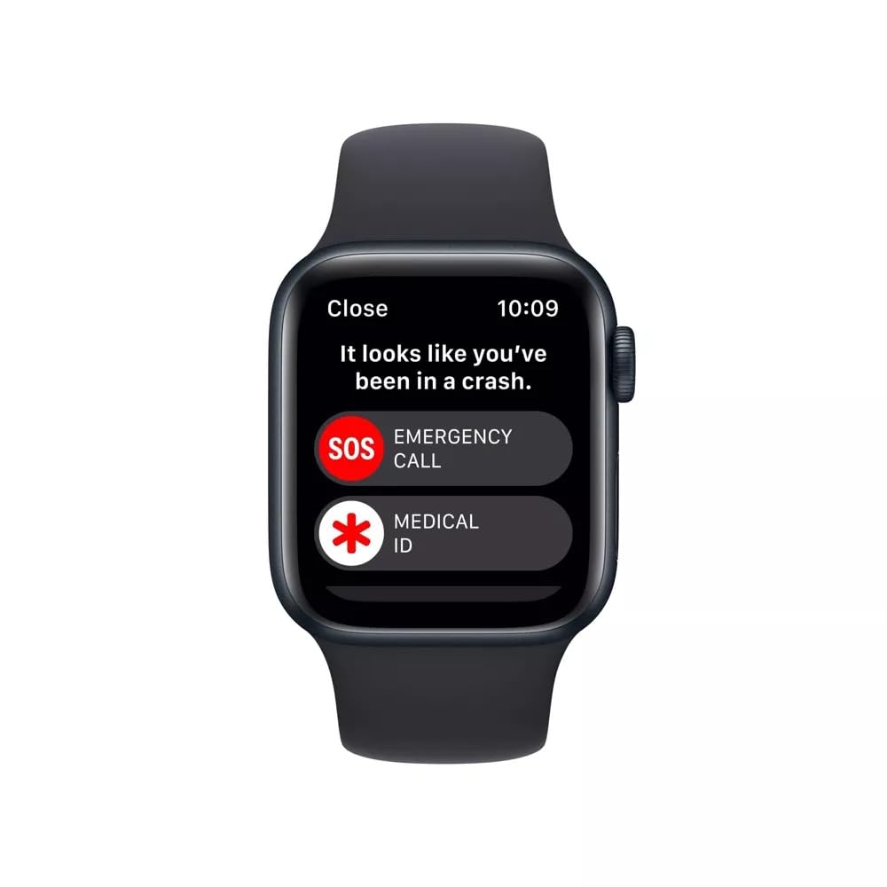 Apple Watch Series 7 (GPS, 45mm) Midnight Aluminum Case with Midnight Sport Band (Renewed)
