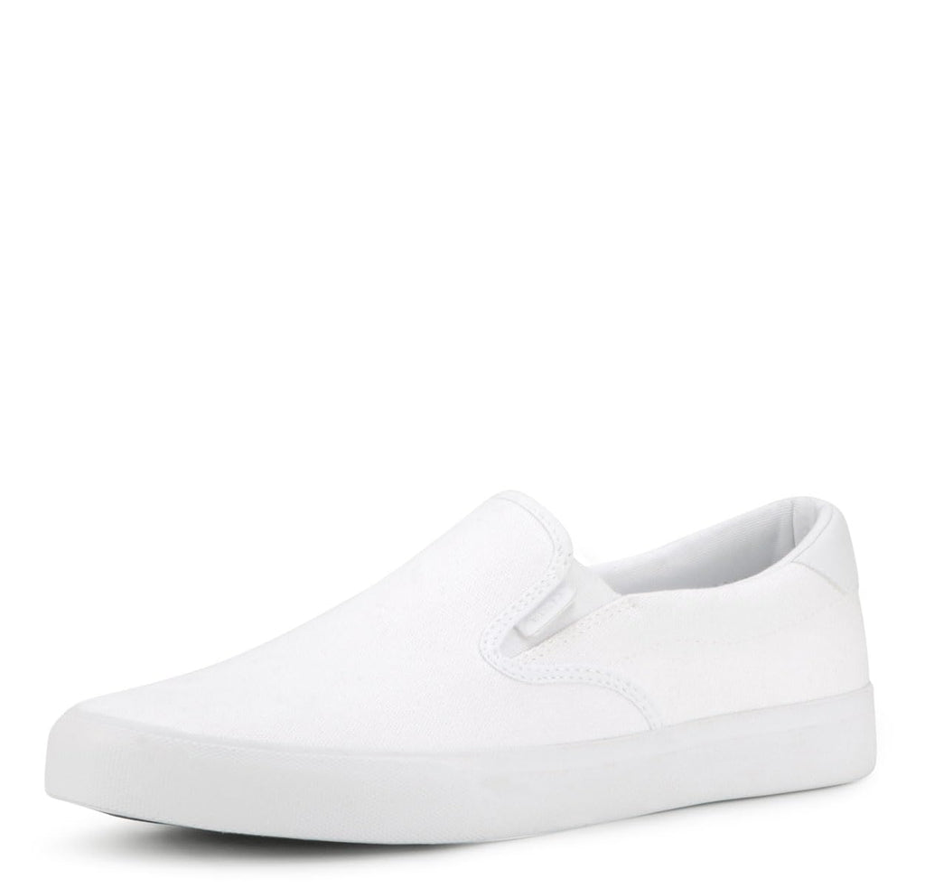 Lugz Mens Clipper Slip On Sneaker, White, 9.5 US