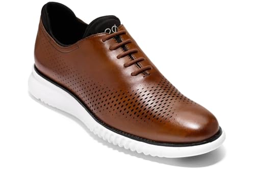 Cole Haan Mens 2 Zerogrand LSR Wing British Tan/Black/Ivory 12 D - Medium