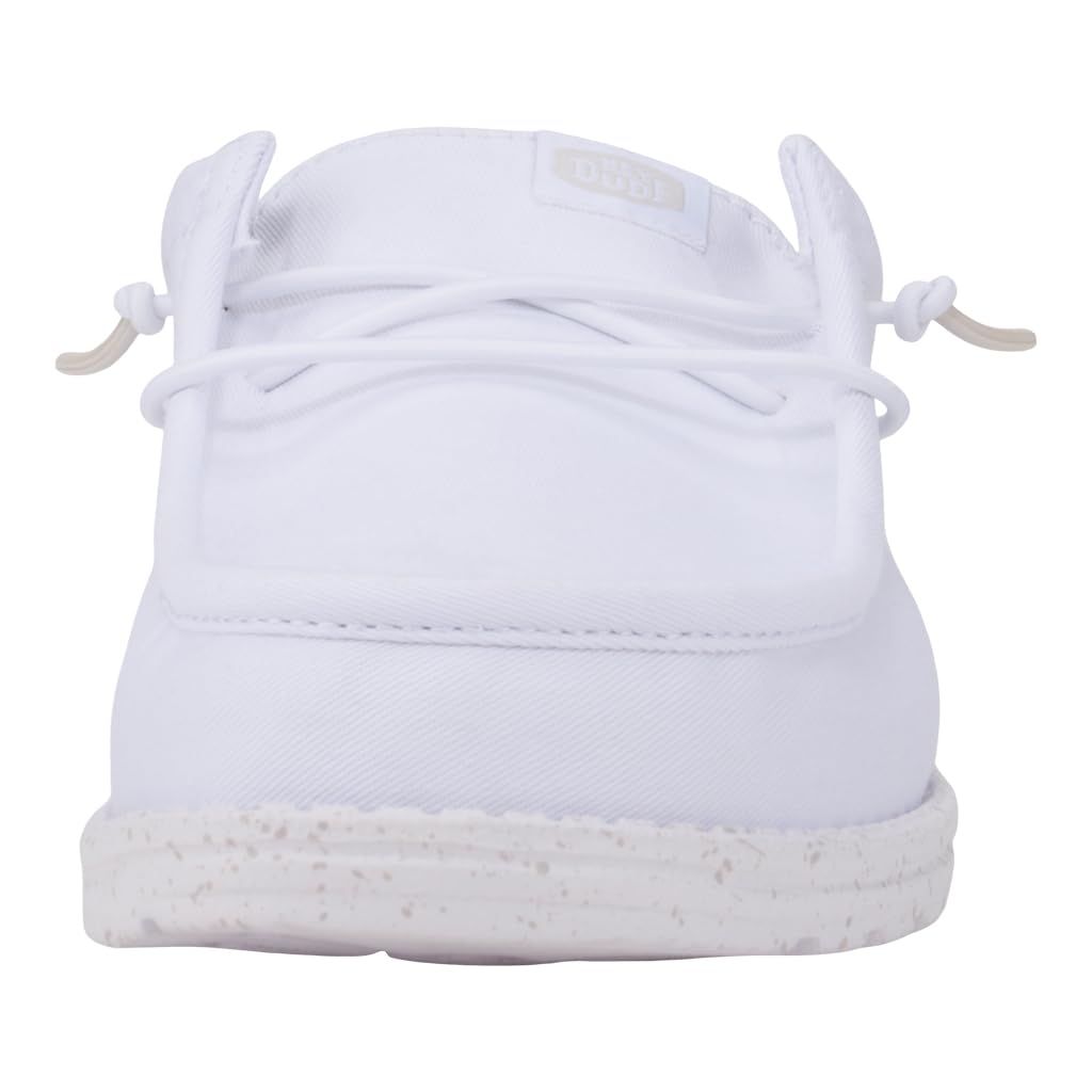 HEYDUDE Wally Slip Stretch Canvas - White/White