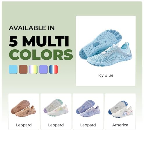 Hike Footwear HF Signature Healthy & Non-Slip Barefoot Lightweight Shoes Unisex, Walking and Daily Wear Comfort Leopard