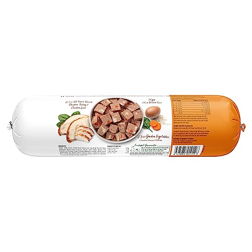Freshpet Fresh Dog Food, Slice & Serve Roll, Chunky Chicken & Turkey Recipe, 1.5 lb