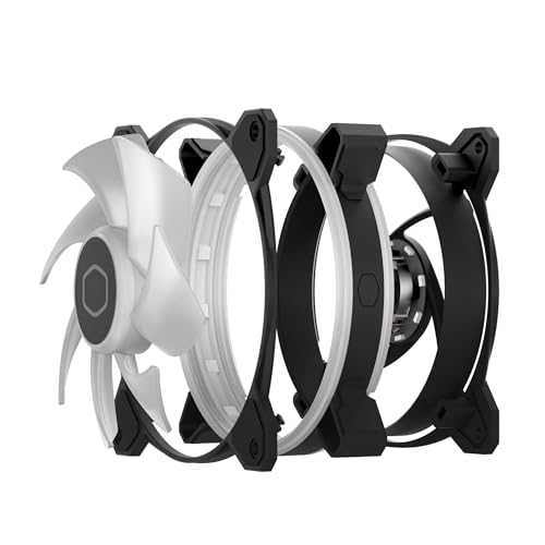 Cooler Master MF120 Halo² Case|Liquid Cooler|Air Cooler Fan, 120mm Fan, Dual-Loop aRGB Rings, Dynamic PWM 2,050 RPM, Air Balance Blades, aRGB Lighting, Hybrid Frame