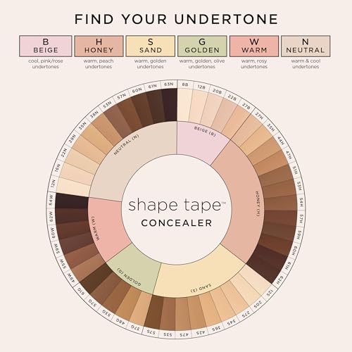 tarte shape tape concealer – Full Size-Coverage, Matte Finish for Under Eye, Dark Circles, Fine Lines, Redness & Discoloration, Longwear, Dermatologist-Tested, Vegan, Cruelty-Free