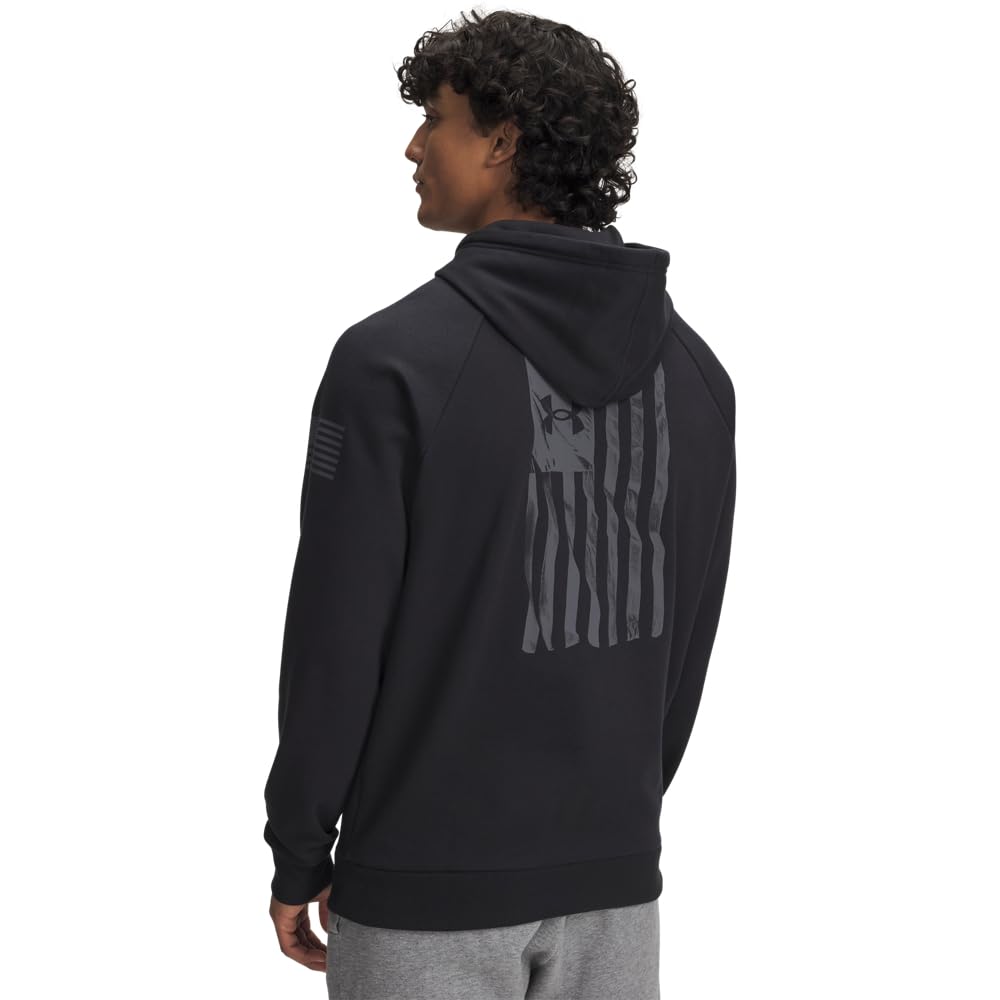 Under Armour Men's Freedom Flag Hoodie, (001) Black / / Castlerock, Large