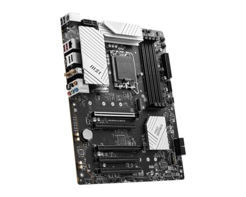 MSI PRO B760-VC WiFi IV ProSeries Motherboard (Support 14th/13th/12th Gen Intel Processors, LGA 1700, DDR5, PCIe 4.0, M.2 Slots, 2.5Gbps LAN, USB 3.2 Gen2, Wi-Fi 7, Bluetooth 5.4, ATX)