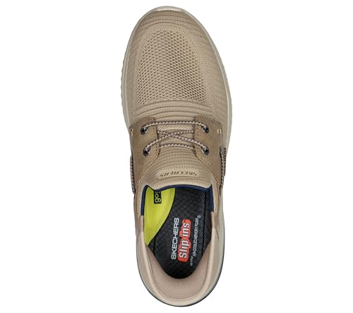 Skechers Men's Slip-ins: Delson 3.0-Roth Loafer, Taupe, 11 Wide