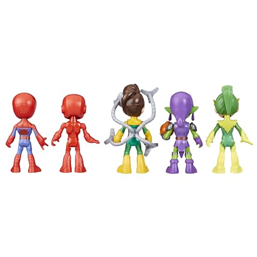 Spidey and his Amazing Friends Hasbro Marvel, Friends & Foes Pack, 5 Action Figures, 4-Inch, Preschool Super Hero Toys for Kids Ages 3 and Up (Amazon Exclusive)