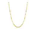 18K Solid Gold Mirror Chain Necklace for Women, 1.7MM Yellow Gold Italian Mirror Link Chain Necklace Christmas Annversary Jewelry Gift for Women 18"