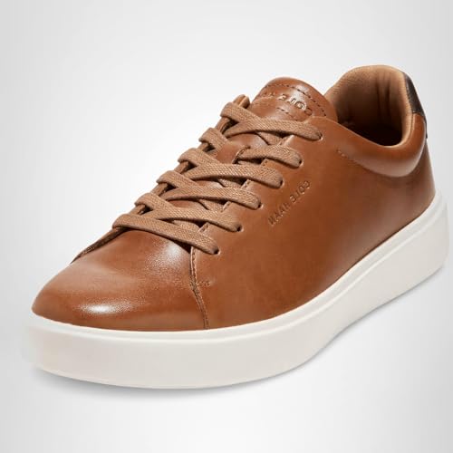 Cole Haan Mens Grand Crosscourt Traveler Sneaker, British Tan/Dark Chocolate/Egret, 9.5-M US