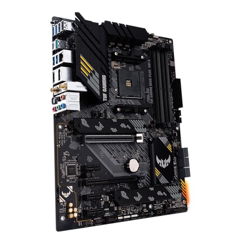 ASUS TUF Gaming B550-PLUS WiFi II AMD AM4 (3rd Gen Ryzen™) ATX Gaming Motherboard (PCIe 4.0, WiFi 6, 2.5Gb LAN, BIOS Flashback, USB 3.2 Gen 2, Addressable Gen 2 RGB Header and Aura Sync)