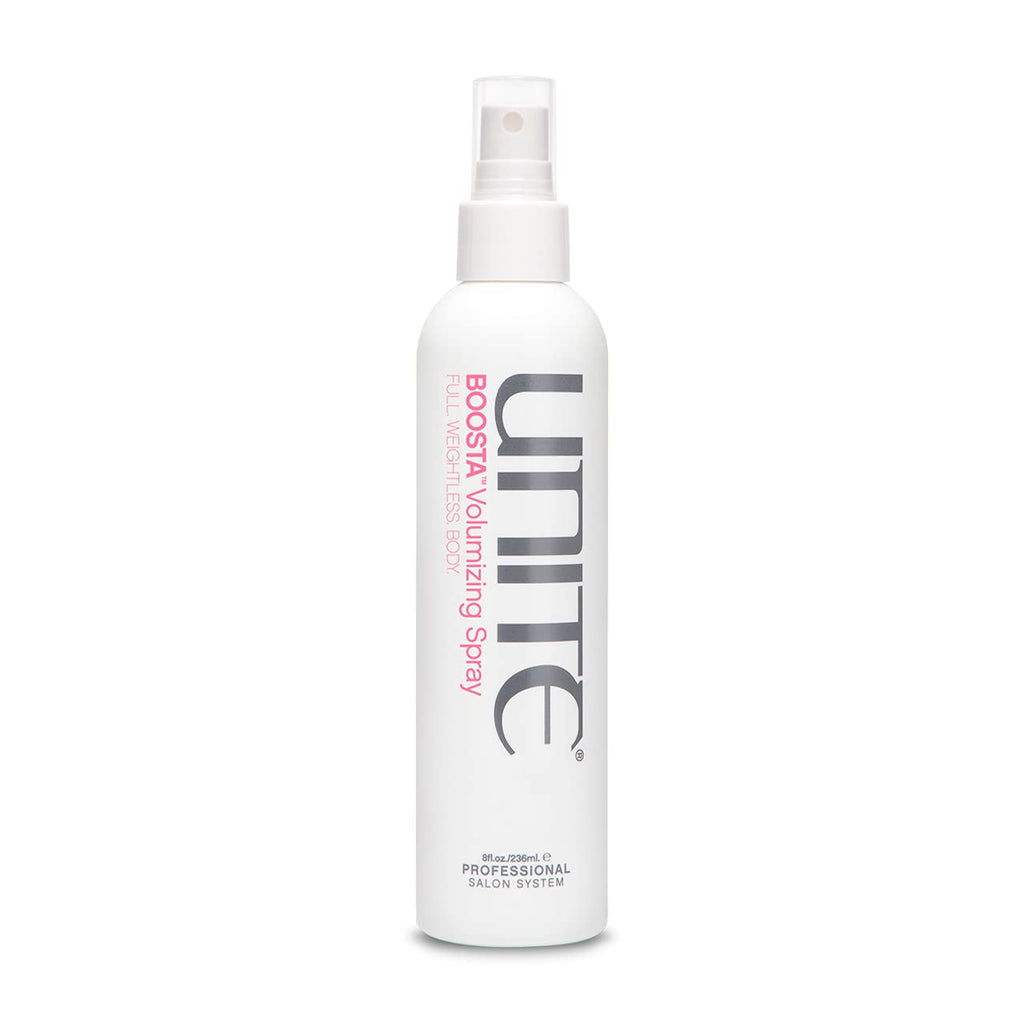 UNITE Hair – BOOSTA Volumizing Spray – Weightless, Body-Boosting Texture & Lift for Fine Hair – Adds Fullness, UV & Heat Protection, Paraben-Free, Vegan, 8 Fl Oz