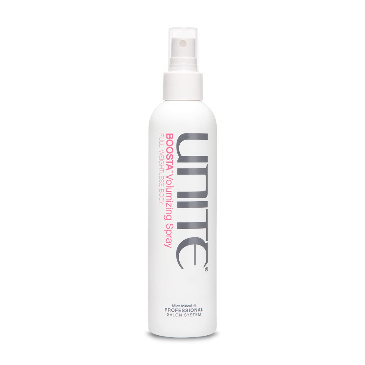 UNITE Hair – BOOSTA Volumizing Spray – Weightless, Body-Boosting Texture & Lift for Fine Hair – Adds Fullness, UV & Heat Protection, Paraben-Free, Vegan, 8 Fl Oz