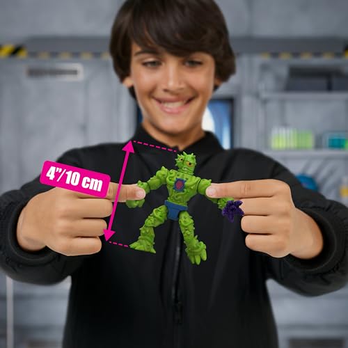 MrBeast Lab Hybrids Mega Pack, Reveal Different Hybrid Parts to Create 5 Mix & Match Action Figures, Including a Mega Torso Panther Experiment to Reveal Real Colors, Collect 30+ Beasts