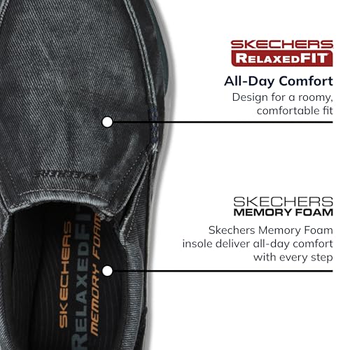 Skechers Men's Expected Avillo Relaxed-Fit Slip-On Loafer,Black,14 EW US