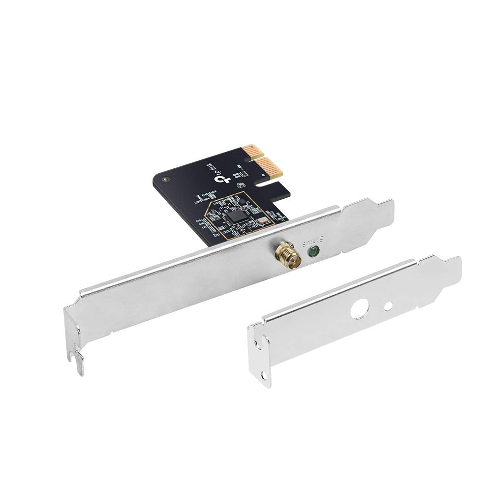 TP-Link PCIe WiFi Card AC600 for Desktop PC, Dual Band Wireless Internal Network Card(Archer T2E) High-Gain Antenna, MU-MIMO, WPA3, Low Profile, Supports Windows 10/11