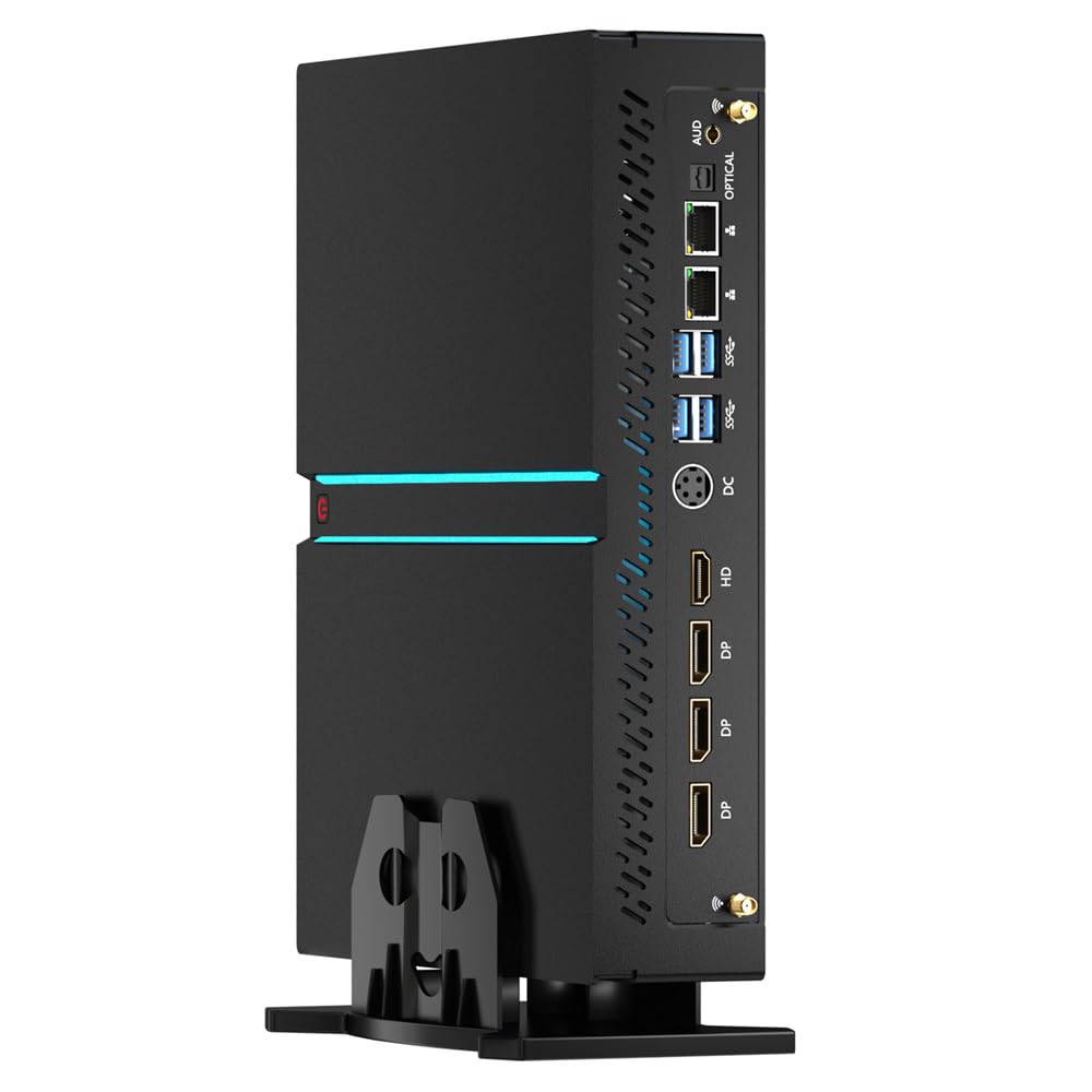 msecore Mini Desktop Computer - 14th Gen Intel Core i9-14900F 24-Core Processor, 64GB DDR5 RAM, 1T PCIE 4.0 SSD, NVIDIA GeForce RTX 4070 12GB GDDR6 Graphics, WiFi 6e, 8K, Four Display, Windows 11 Pro