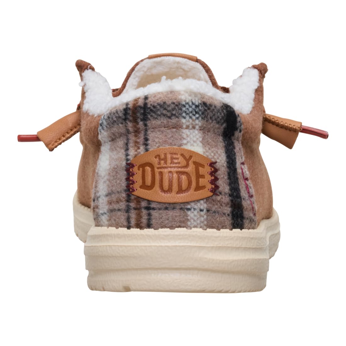 HEYDUDE Wally Cozy Plaid Downtown Brown/Multi 11, Men’s Shoes, Slip-on Loafers, Comfortable & Light-Weight