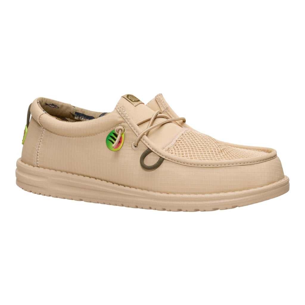 HEYDUDE Wally Bait and Tackle Natural Khaki Size 11, Mens Shoes, Slip-on Loafers, Comfortable & Light-Weight