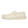 HEYDUDE Men's Wally Stretch Canvas Stone White Size 11 | Men's Shoes | Men Slip-on Loafers | Comfortable & Light-Weight