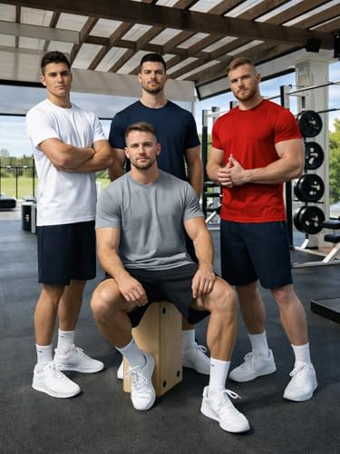 Veirdo Men's Solid Pure Cotton Half Sleeve T-Shirt Combo for Men (Pack of 3) (PO3_TSH_AMZUSA_HG_HG_HG_XL)